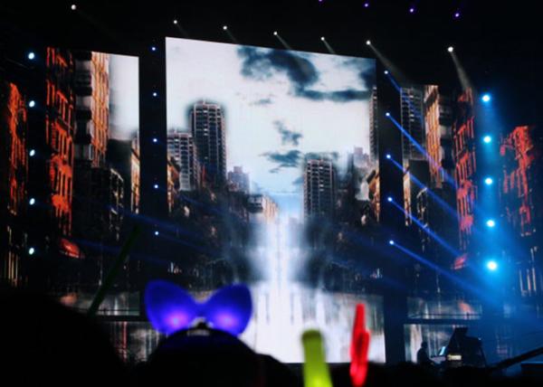 IP65 Outdoor Led Screen Rental / Stage Background LED Video Wall Screen 4.81mm