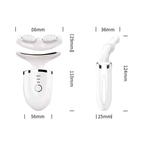 ABS нержавеющая сталь шея подъемный массажник EMS светодиодная светотерапия антиморщины устройство для шеи и лица