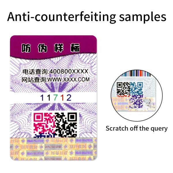 Holographic Custom Void Security Seal Sticker for Business Shopping