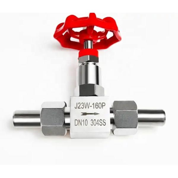Silver 304 316 Stainless Steel J13W-160P Needle Valve Internal Thread Needle Valve