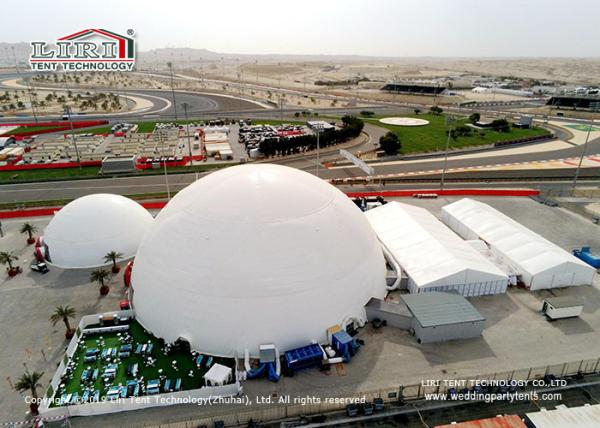 Steel Structure 60m Diameter Geodesic Dome Tents For Outdoor Exhibition