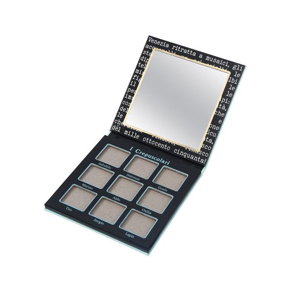 Fabric Paper Highlight Contour Palette 9 Pans Green Makeup Palette