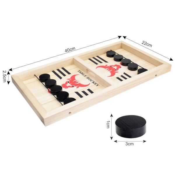Puck Unisex Wooden Chess Pieces Ages 4 Wooden Sling Hockey