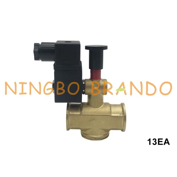 Ручное перезагрузка. Обычно открытый газовый соленоидный клапан 1/2' 3/4' 1' 24V 110V 220V