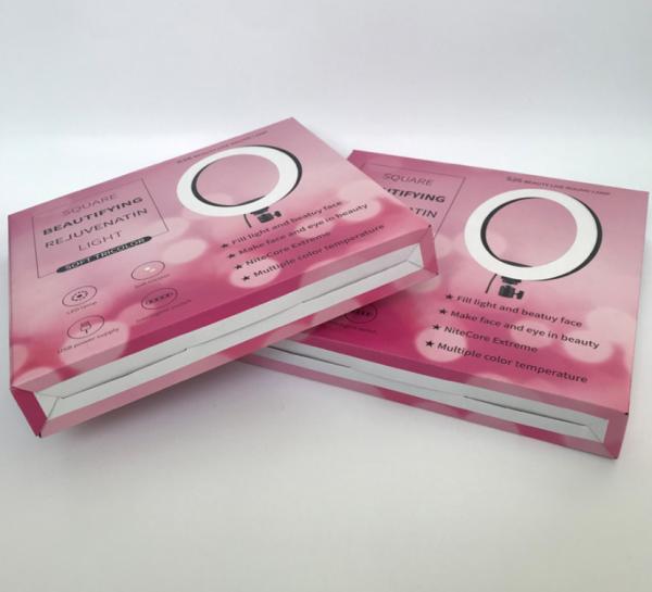 Custom B Flute Electronics Packing Boxes 250gsm For Beauty Light