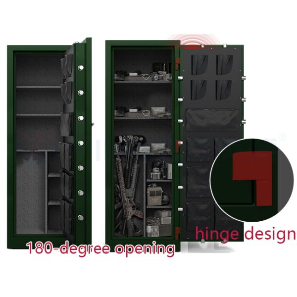 Fire Prevention Green Gun Safe Box YB/GS-180 Smart LED Display For Secure Storage