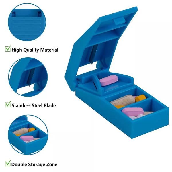 Détecteur de pilules en plastique de qualité alimentaire en gros Détecteur de pilules médicamenteuses