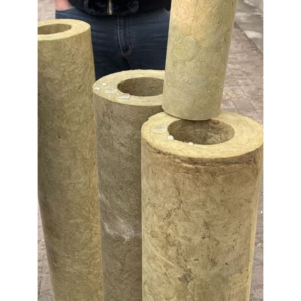 1000mm Rock Wool Pipe Insulation For Steam Pipes Hot Water Pipelines