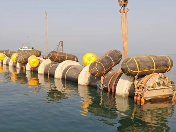 Good Air Tightness Rubber Material Pontoon Floating Support Marine Salvage Airbags