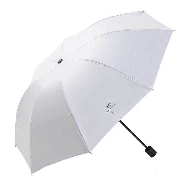 190T Nylon Fabric Three Fold Thick Vinyl Automatic Sunblock Umbrella for Child Safety