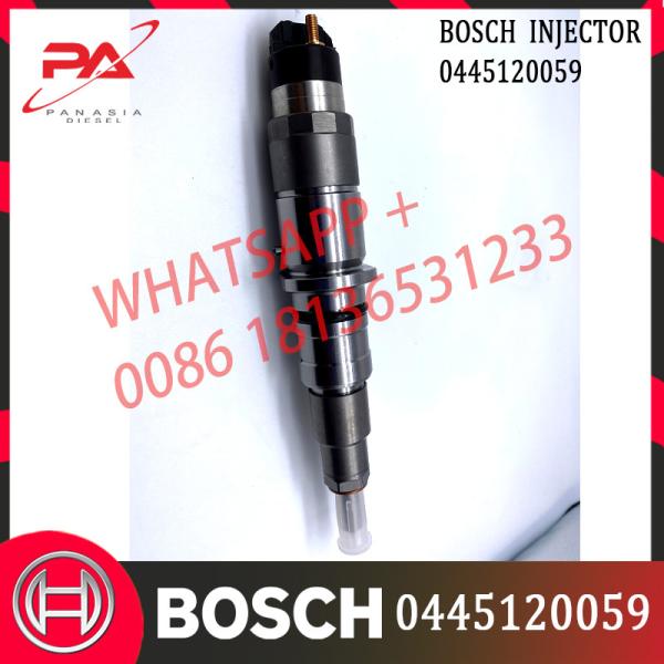 Injetor comum diesel 0445120059 do trilho de Bosch para KOMATSU Cummins SAA6D107E-1 3976372