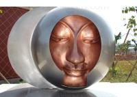 Diâmetro da escultura 200cm do jardim do sumário da estátua do bronze do metal das decorações da soldadura