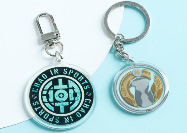 Game custom logo picture peripheral key chain acrylic double-sided keychain pendant gift