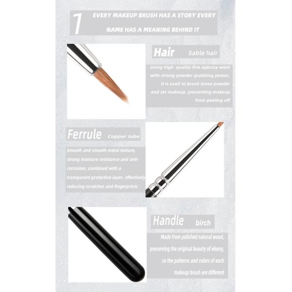 A78 Прекрасные мягкие волосы Премиум Колинский сабельные волосы глазные щетки