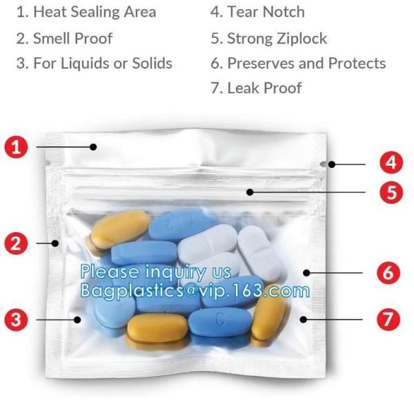 Medicine Bags, Zip lockk Accessory Bags, Pill Baggies, Supplements organizer, Medication Pouch, Vitamin Storage