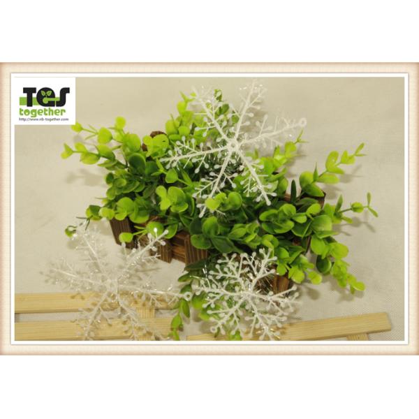 Christmas Plastic Brushed Snowflakes/ Christmas Snowflakes 11CM Snowflakes/ Christmas Decorative Pendant