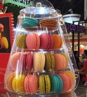 Boîte d'emballage de macarons haut de gamme Boîte de dessert française à 6 grains Boîte de tiroir transparent