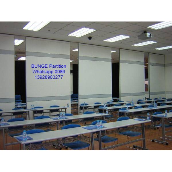 Movable Soundproof Office Partition Walls With Aluminum Sliding Tracks System