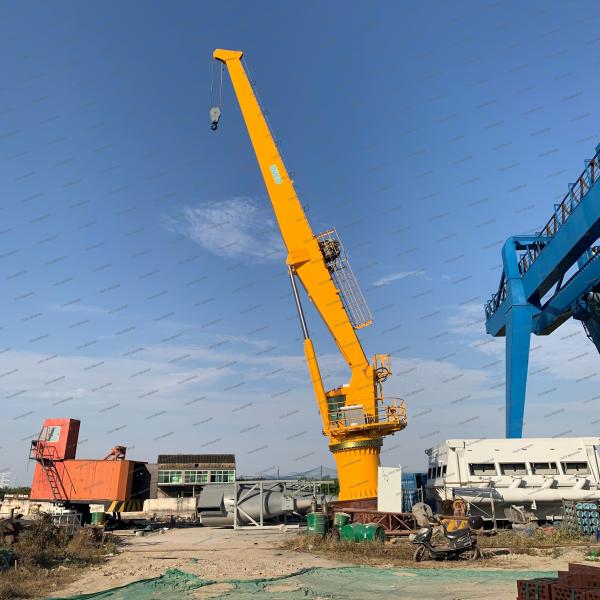 Кран постамента заграждения 25T20M жесткий для корабля на палубе или оффшорных товарах грузов
