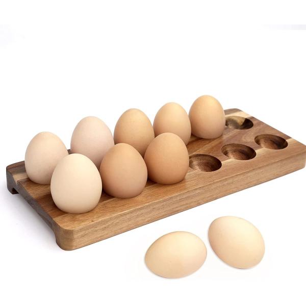 Solid Wood Eggs Crate Wooden Tray for Eggs Customized Designs and Customized Branding