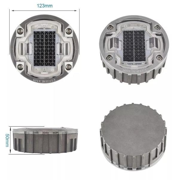 6 Pcs LED Quantity Solar LED Road Studs with 3 Years Life Span and Ni-Mh Battery