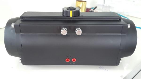 epoxy coated rack and pinion pneumatic rotary valve actuator cylinder