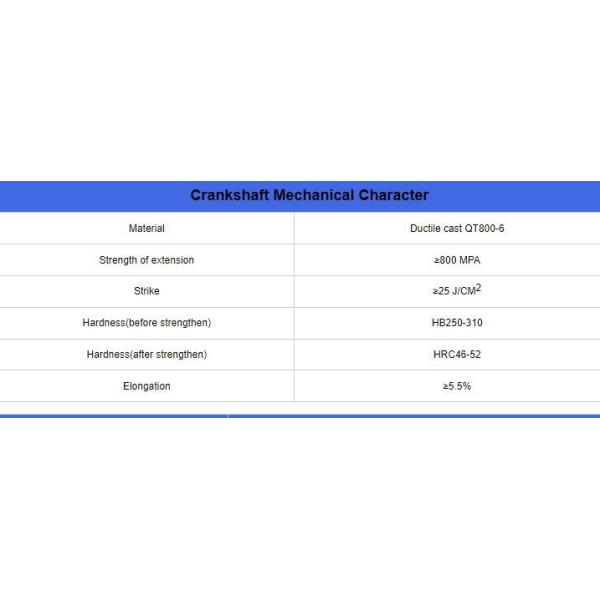 Экскаватор Isuzu разделяет кривошин 1-12310-448-0 двигателя дизеля 6BG1