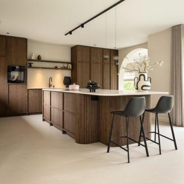 Luxury Durable Kitchen Cabinet High End Contemporary Wood Cupboard Veneer Kitchen Cabinets Design Furniture Gabinetes De Cocina