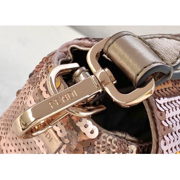 Rose Bead Piece Decoration Bling Bag Unique Shine Cross-Body Bag Baguette Bag