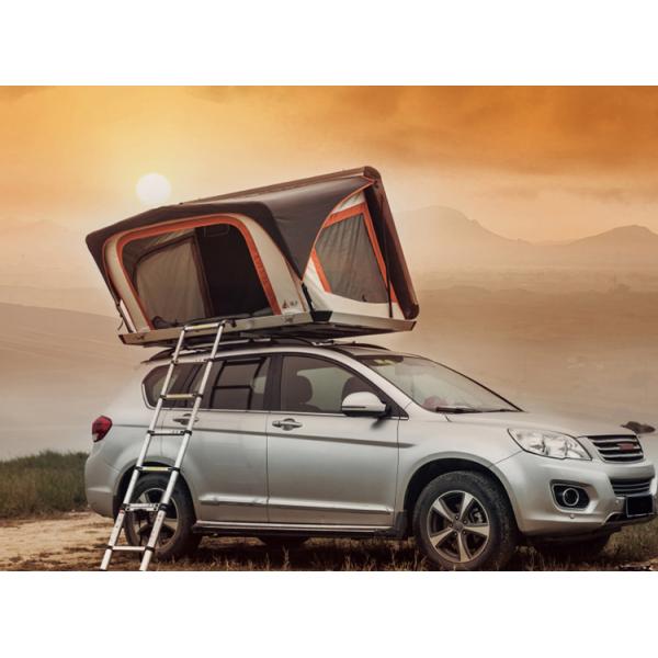 Top Rack Pure Aluminum Folding Air Spring Frame Roof Tent for 4x4 Cars Grey One Bedroom