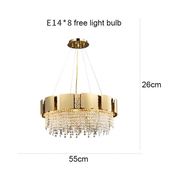 Postmodern Living Room Decoration Dining Lamps Luxury Crystal Chandelier (WH-CY-268)