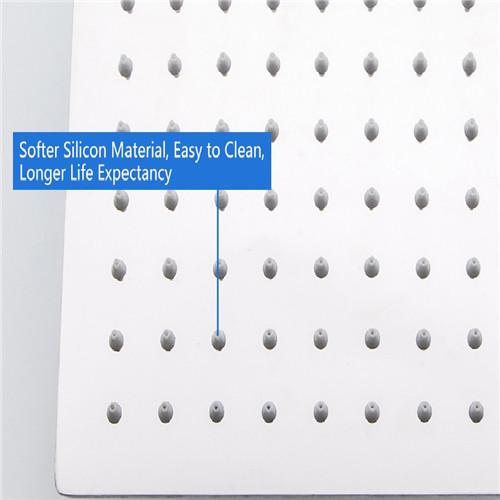 Multiple Size Overhead Rainfall Shower Head High Temperature Resistance