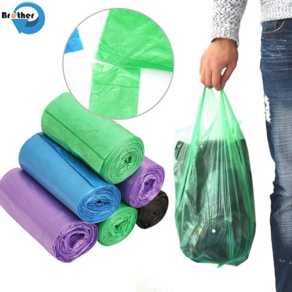 Manufacturers Wholesale Custom Printing Plastic T-Shirt Bags Disposable Food Grade T-Shirt Bags in Supermarkets