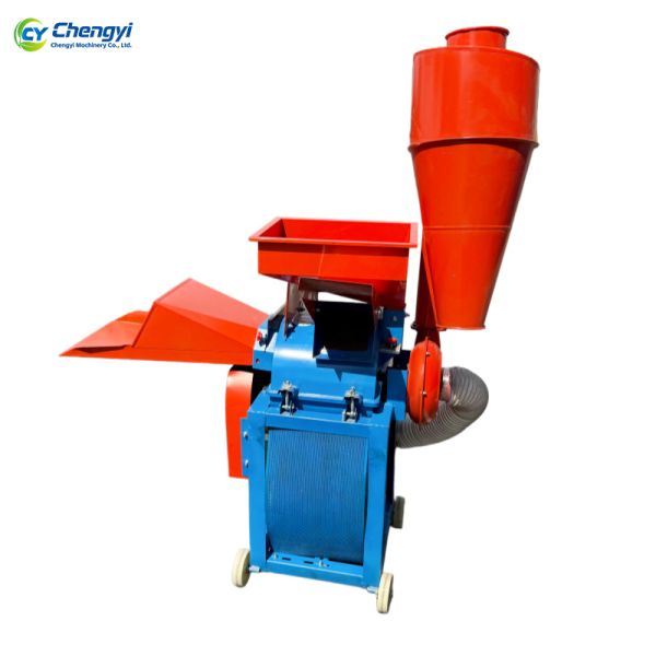 Galvanized Steel Grass Pulping Machine Corrosion Resistant Forage Crusher Feed Processing
