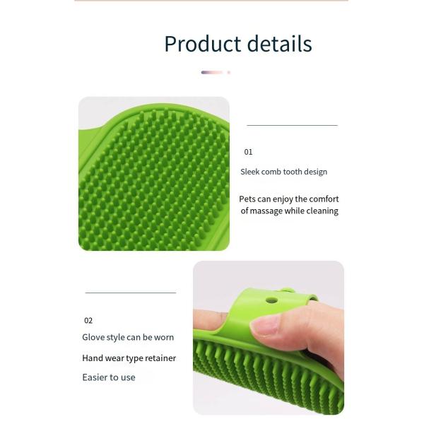 ТПР для домашних животных, ванная щетка для собак, мокрая и сухая ванна, массаж, щетка для кошек, шампунь для чистки, перчатка