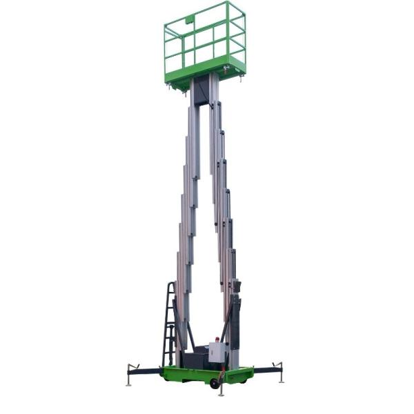 6m Platform Height Mobile Vertical Lifting Platform With Double Mast