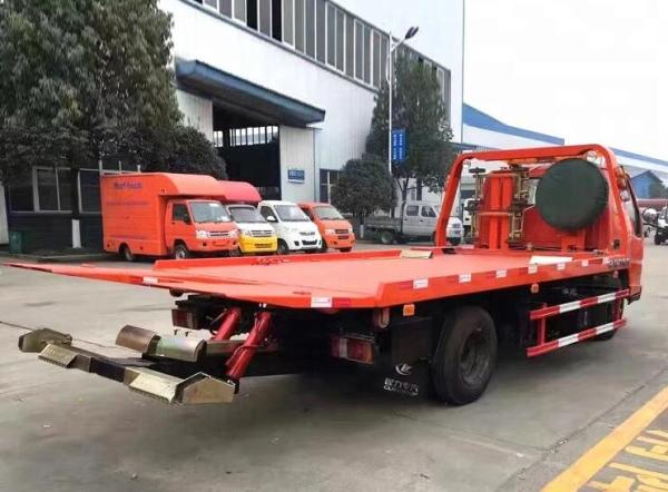 New Jmc Brand 4X2 4 Ton Rollback Tow Truck Half Landing / Full Landing Flatbed Tow Truck