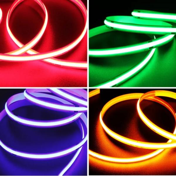 8mm 12v Flexible COB LED Strip 320 Chips FCOB Ip67 Waterproof Led Lights