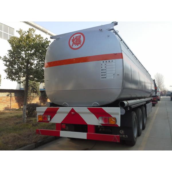 Stable 3 Axles Fuel Tank Truck Trailer With Heavy Duty Landing Gear