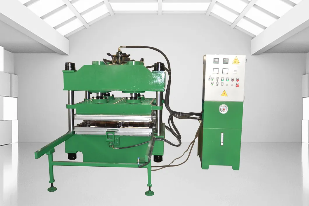 Automatic Rubber Floor Tile with Production Line / Powder Recycling Floor Tile Making Machine Mat Heating Vulcanizing Press