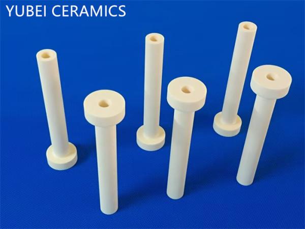 99% Al2O3 Alumina Ceramic Tubes High Temperature Size Customized