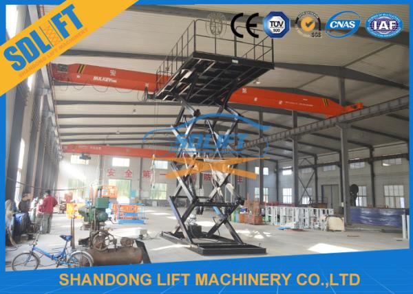 Automotive Hydraulic Scissor Lift For Basement Garage Parking 1 Or 2 Cars