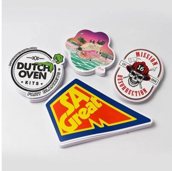 Custom Pvc Self Adhesive Stickers Die Cut Logo Stickers Custom Vinyl Waterproof Package Label Logo Stickers for Packaging Label