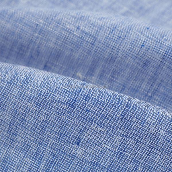 100% Linen Fabric Yarn Dyed Fashion High Quality Clothing Custom-made Woven Women and Men Fabric for Clothing