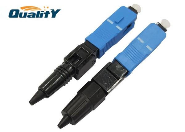 Machanical Fiber Optic Fast Connector SC UPC APC Quick Connector FTTH Drop Cable / Sc Fast Connector