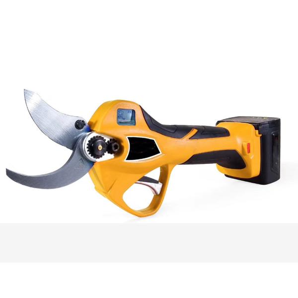 Swansoft 25.2V Cordless 4.0CM Electric Pruner with LED Display Screen Finger Protection