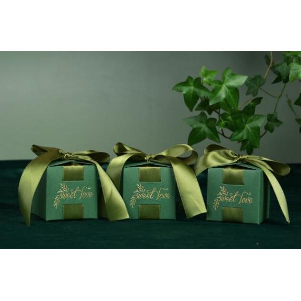 Wedding Desktop Cardboard Gift Packaging Boxes For Chocolate  6x6x6cm