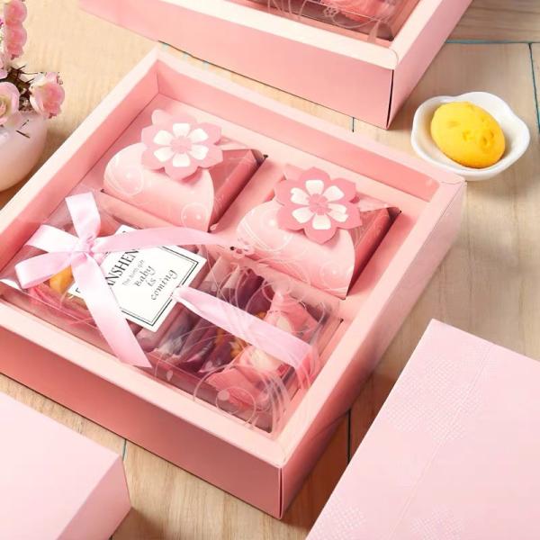 Customized Logo Eco Friendly Food Packaging 23*23*5cm Card Paper Material