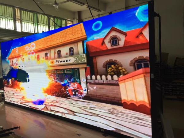 telas internas pequenas da propaganda de p1.5 RGB HD com material da liga de alumínio, 1,200Hz