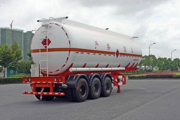 Custom 38cbm 3axle Chemical Liquid Tank Truck / Aluminum Fuel Transport Trailers